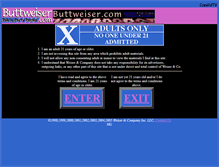 Tablet Screenshot of buttweiser.com